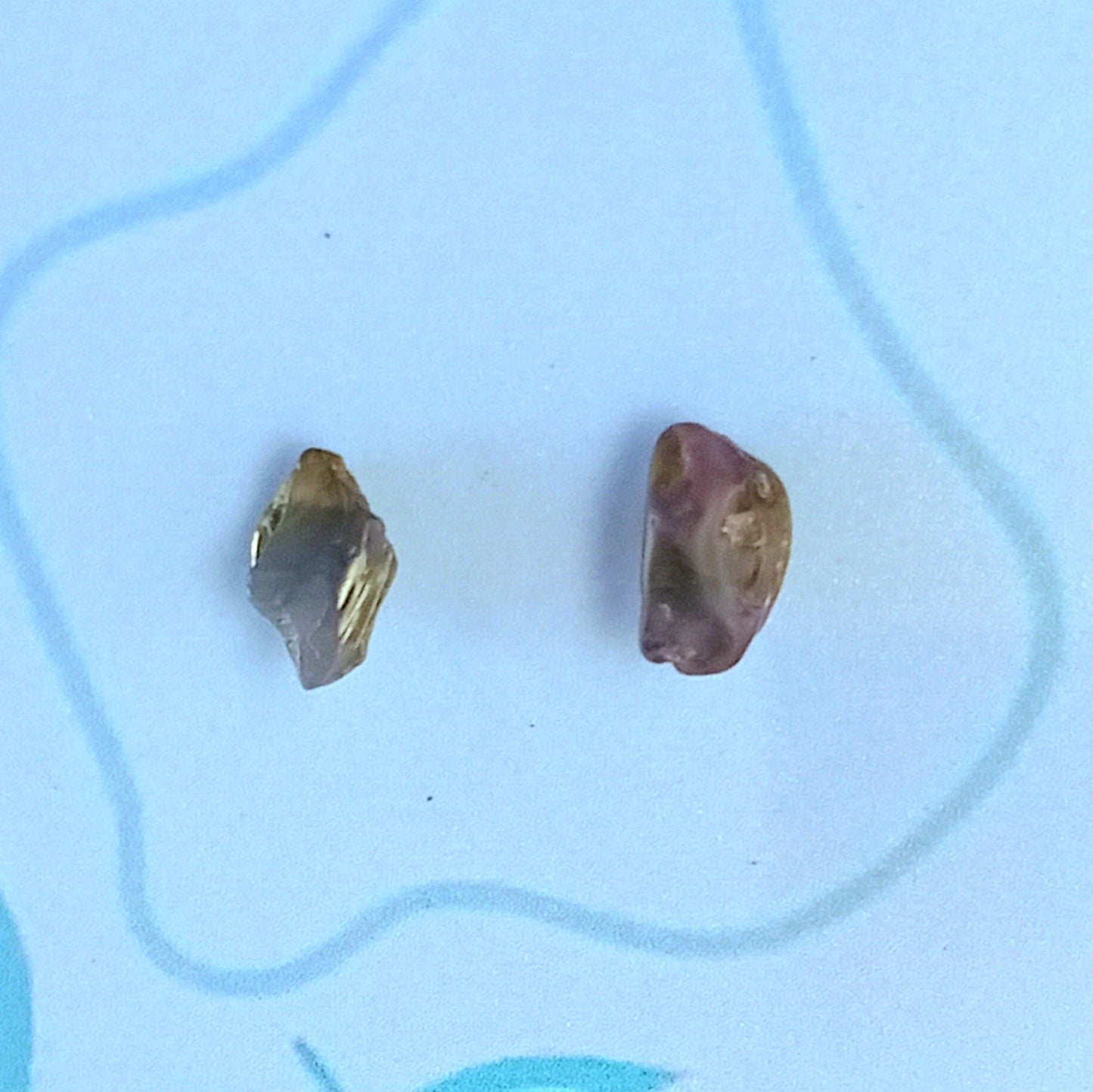 Natural Crystal Stud Earrings