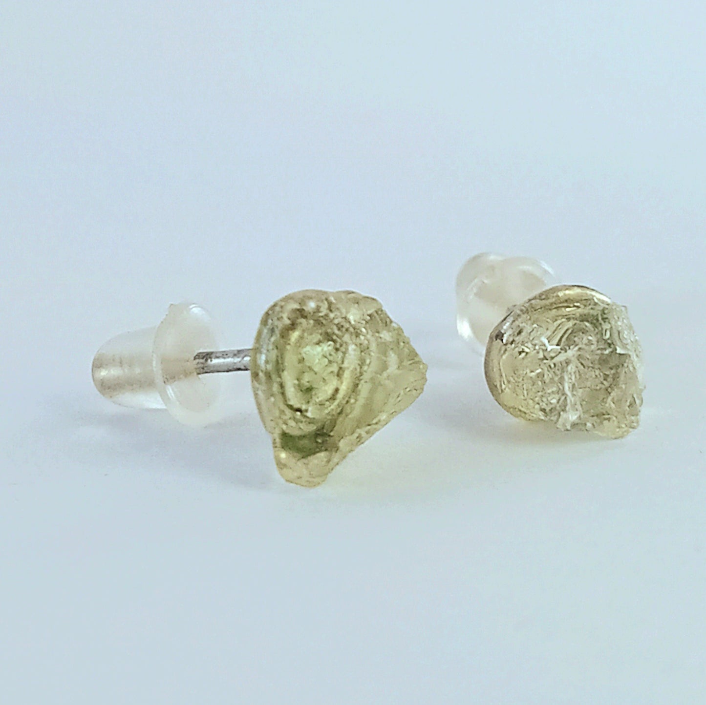 Natural Clear Quartz Stud Earrings