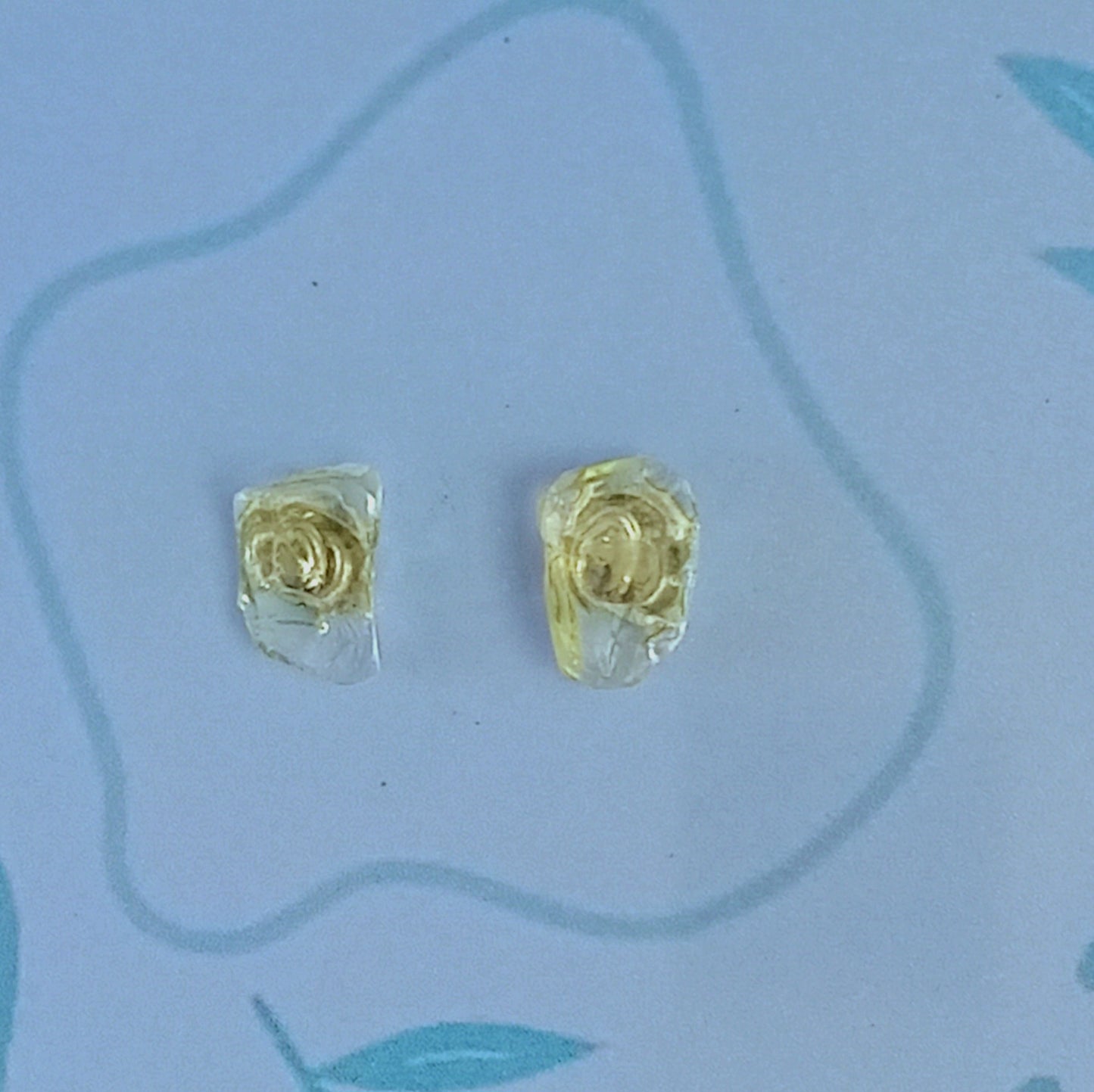 Citrine Crystal Stud Earrings
