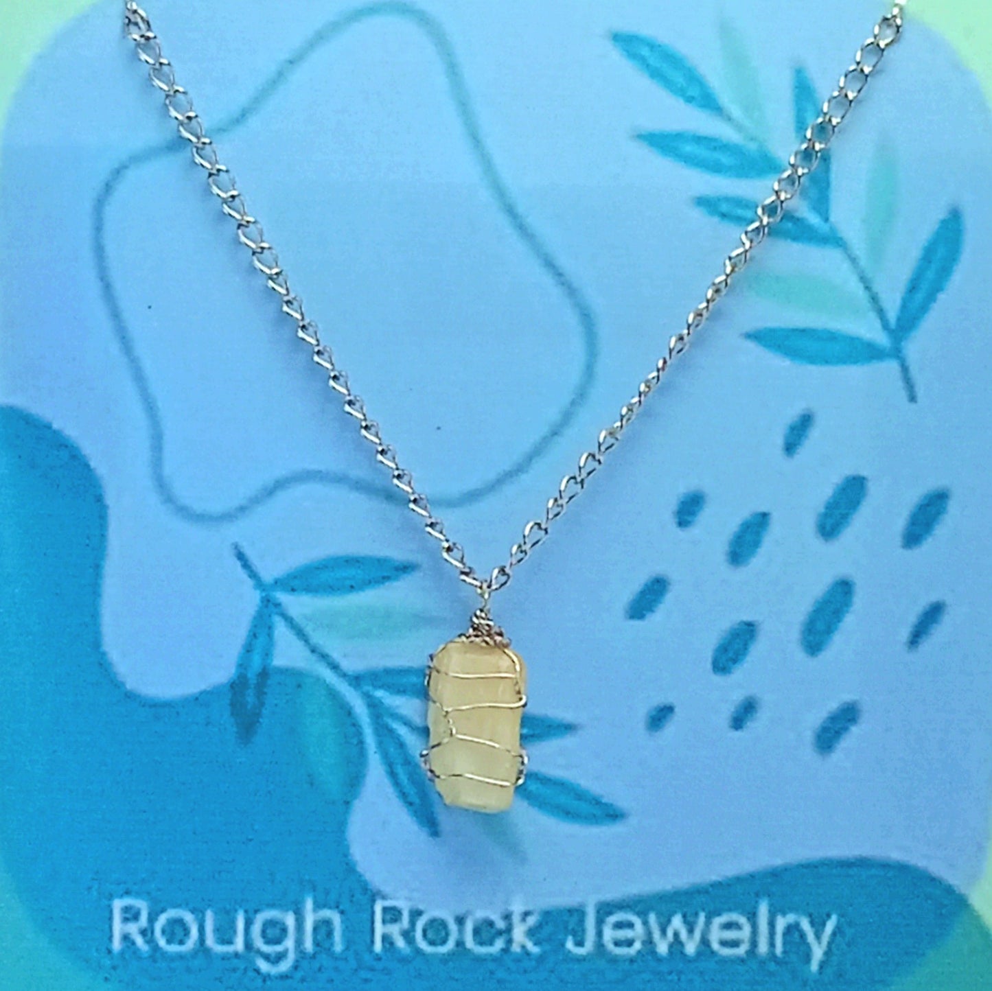 Moonstone Pendant Necklace with Stud Earrings, Stainless Steel