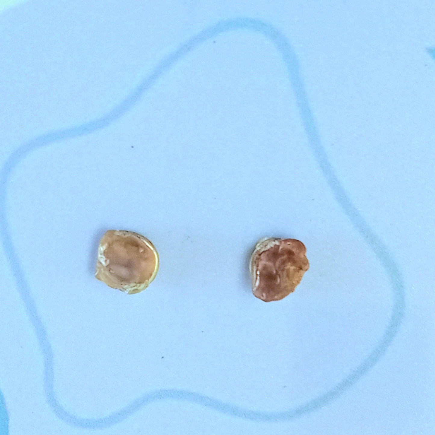 Natural Crystal Stud Earrings
