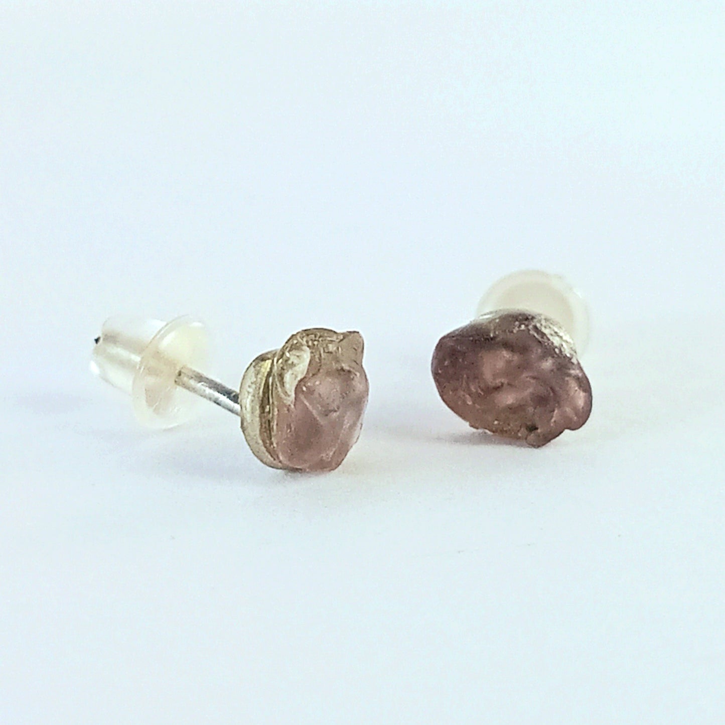 Natural Crystal Stud Earrings