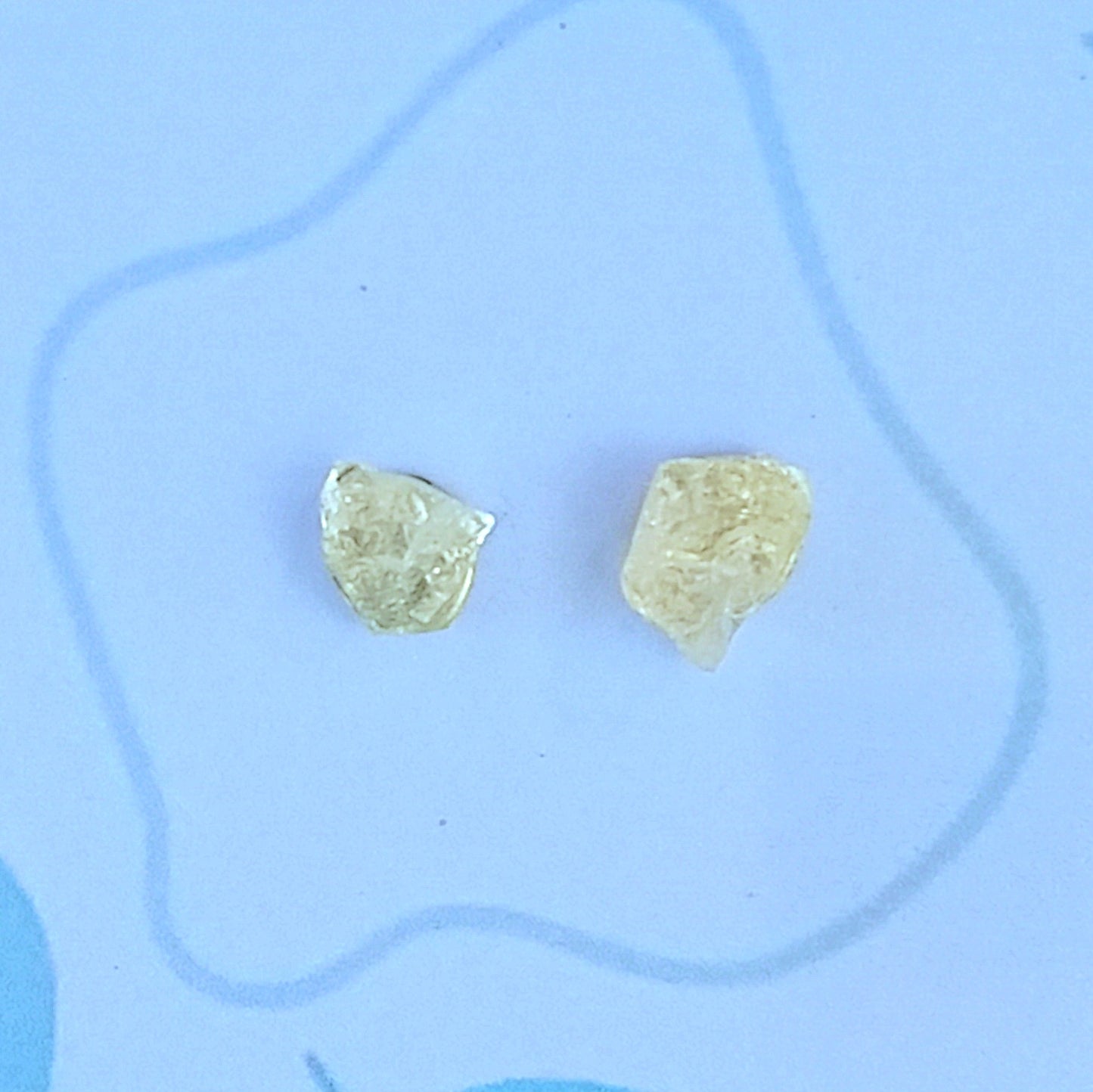 Natural Clear Quartz Stud Earrings