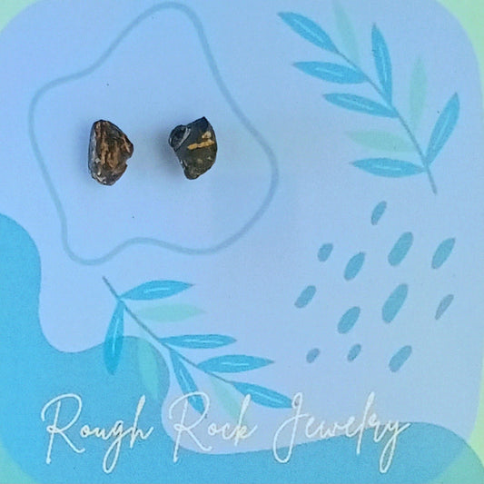 Natural Gemstone Stud Earrings