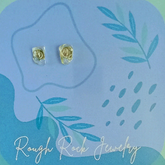 Citrine Crystal Stud Earrings