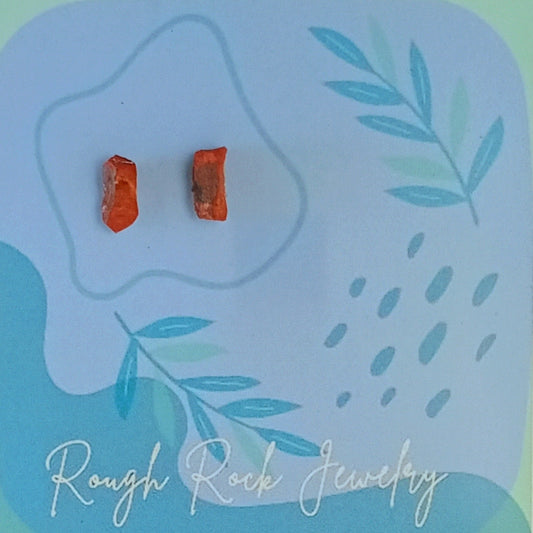 Red Jasper Stud Earrings