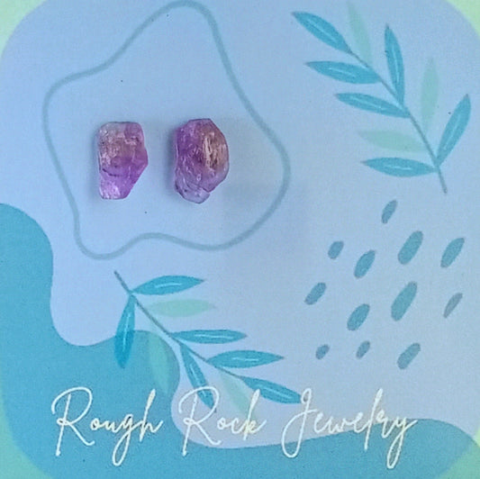 Amethyst Stud Earrings
