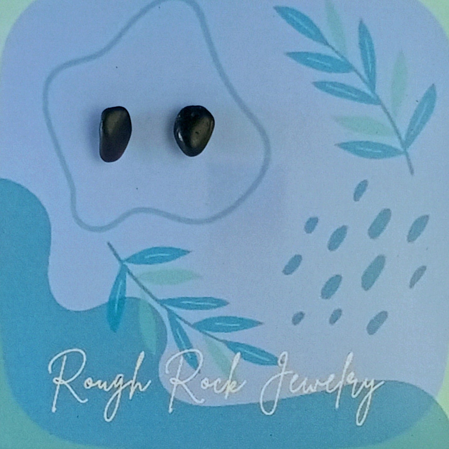 Natural Gem Stud Earrings