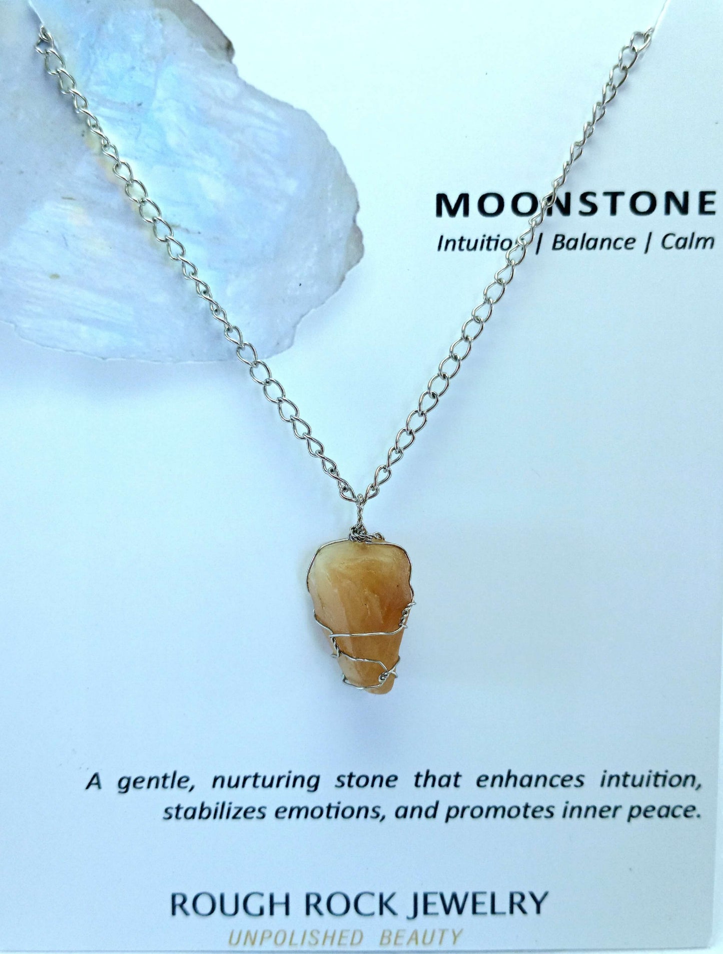 Moonstone necklace handmade Sri Lanka