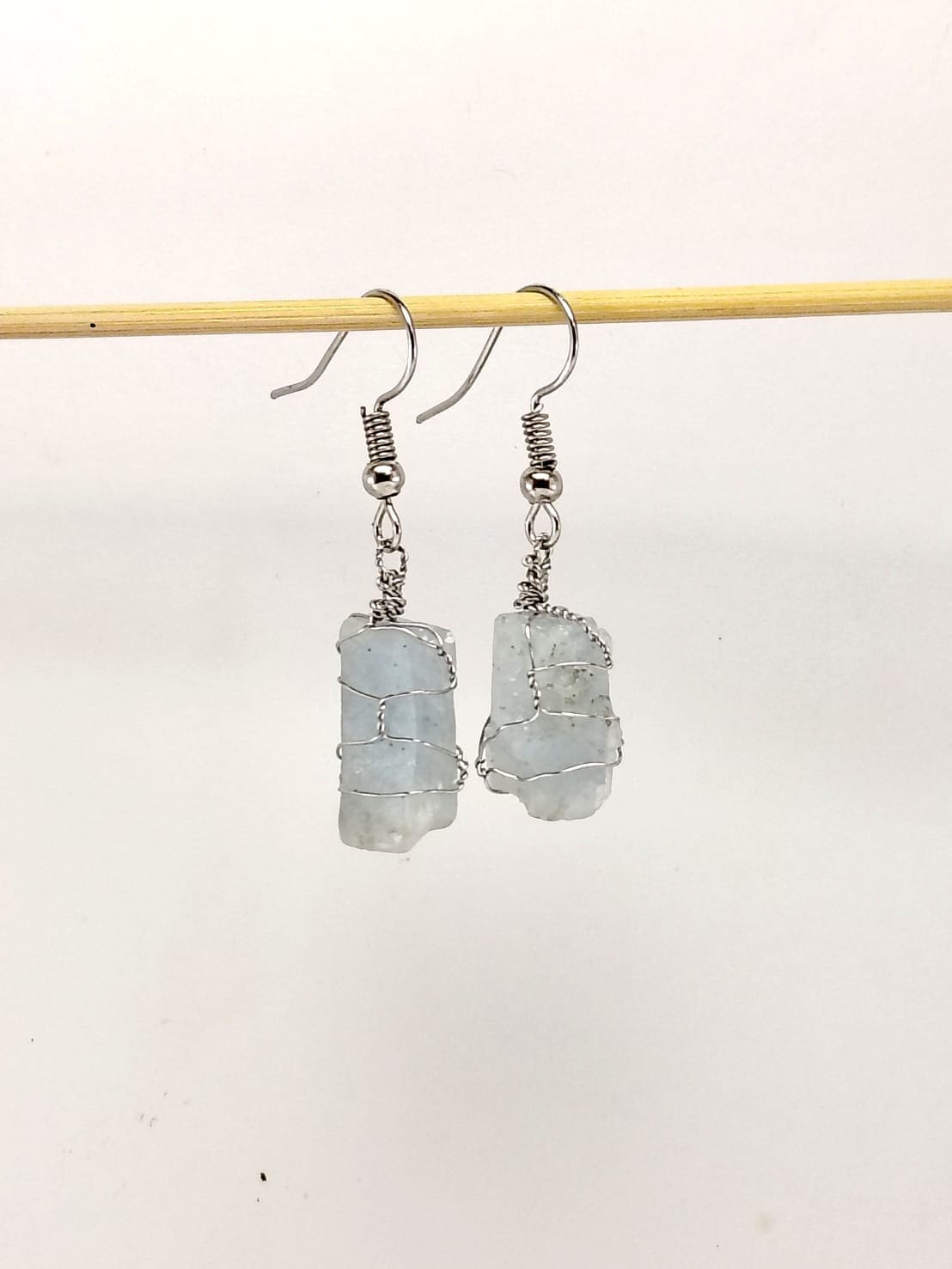 Blue Calcite Dangle Earrings
